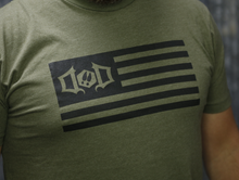 Load image into Gallery viewer, DOD OD GREEN FLAG T-SHIRT
